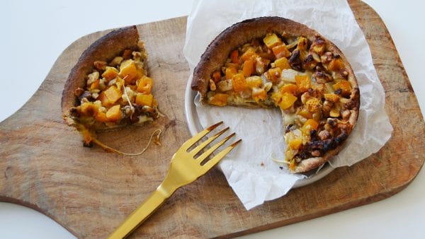 tarte veggie potimarron mozarella noix