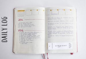 daily log bullet journal planner
